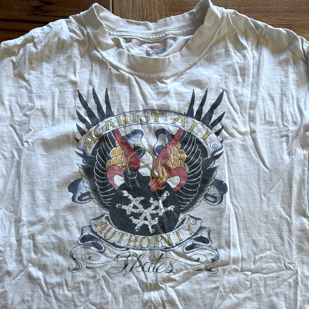 Against All Authority - “Skate” 00s vintage sleeveless punk band shirt - L